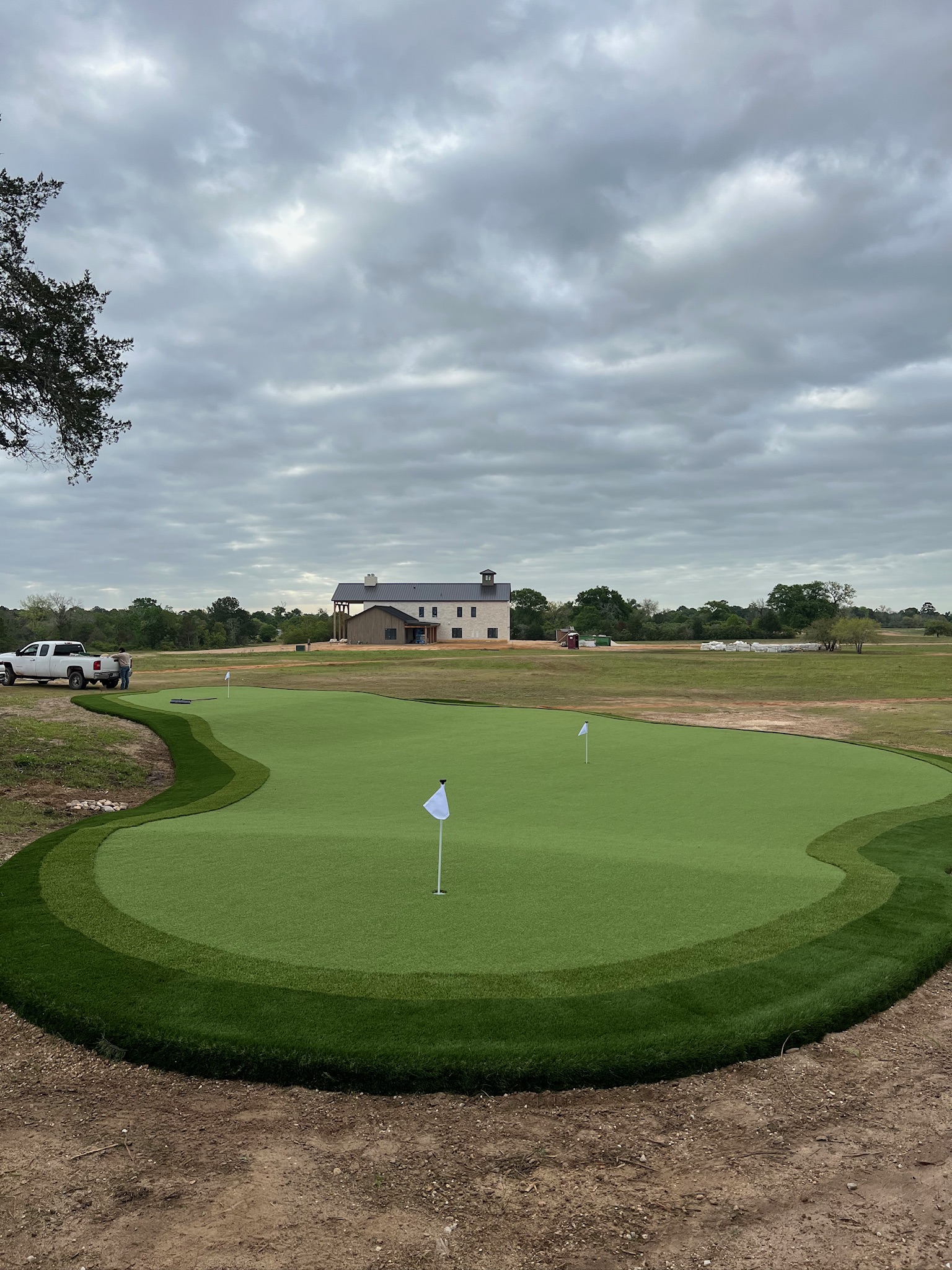 Putting green and turf installation in Arlington, TX